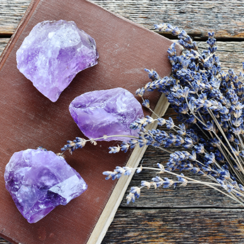 pierres améthsyte Pierres naturelles d'améthyste violette
